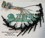 10pin Grabber Clip Split Cable